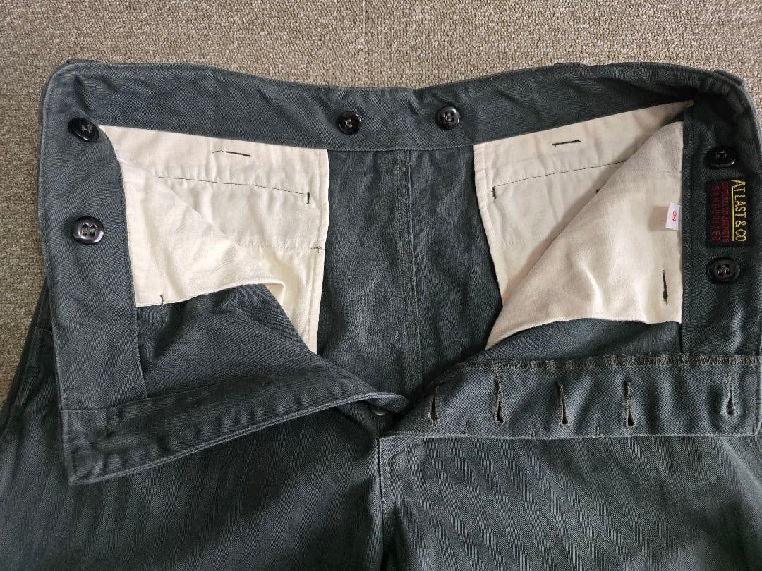 アットラスト ヘリボーンワークパンツ34 　ブッチャープロダクツ