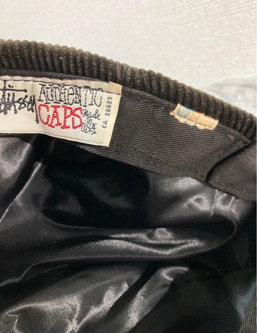 old stussy ステューシー　コーデュロイ　ハンチング帽　USA製