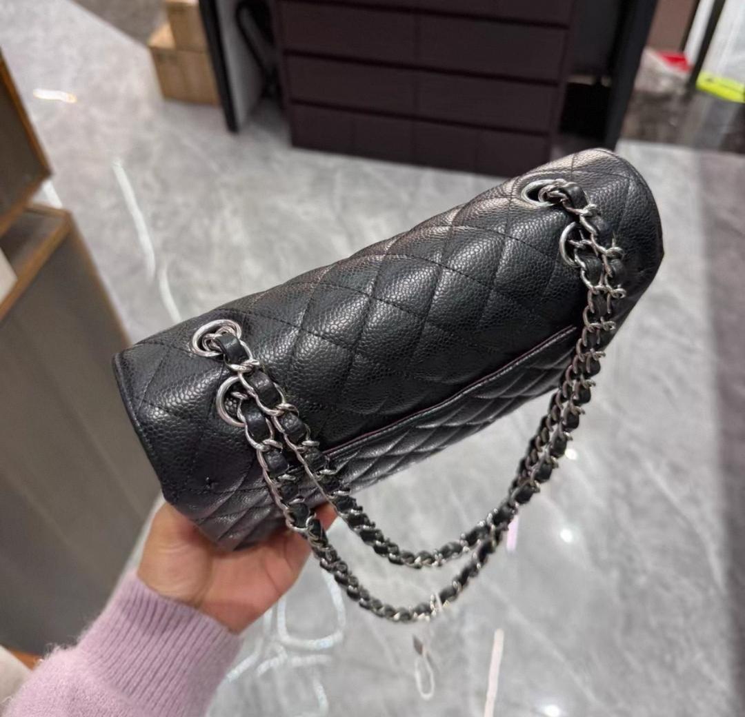 即日発送 ~ブラック キルティング ショルダーバッグ CF 23*14.5*6