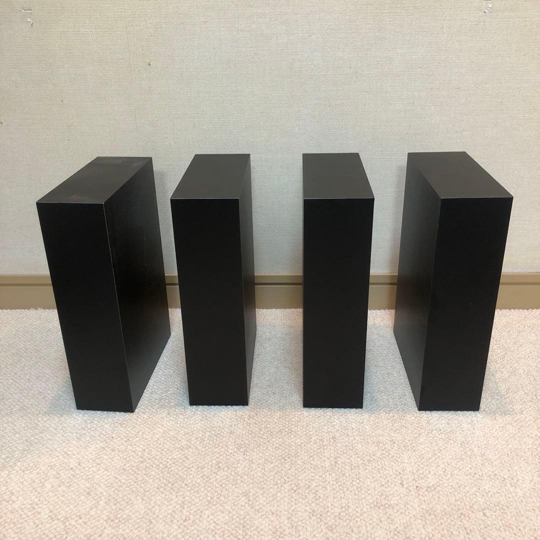 黒のスピーカースタンドセット 4個入り