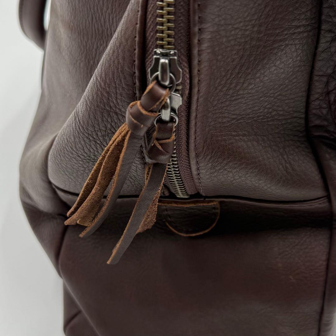 MR.OLIVE オールレザー ボストンバッグ 牛革 本革 2way ブラウン