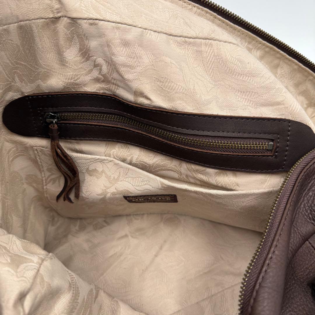 MR.OLIVE オールレザー ボストンバッグ 牛革 本革 2way ブラウン