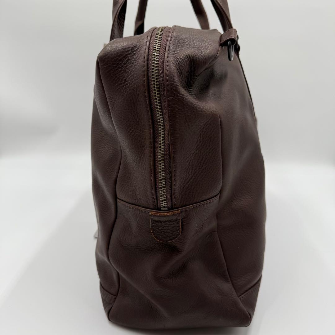 MR.OLIVE オールレザー ボストンバッグ 牛革 本革 2way ブラウン