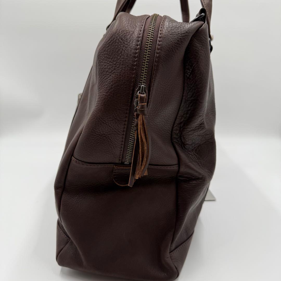 MR.OLIVE オールレザー ボストンバッグ 牛革 本革 2way ブラウン