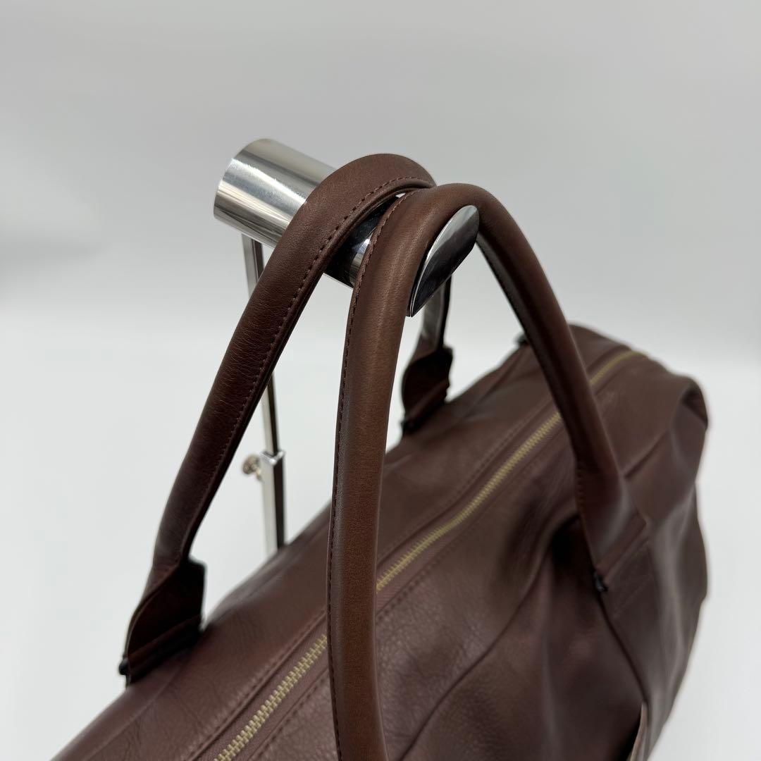 MR.OLIVE オールレザー ボストンバッグ 牛革 本革 2way ブラウン