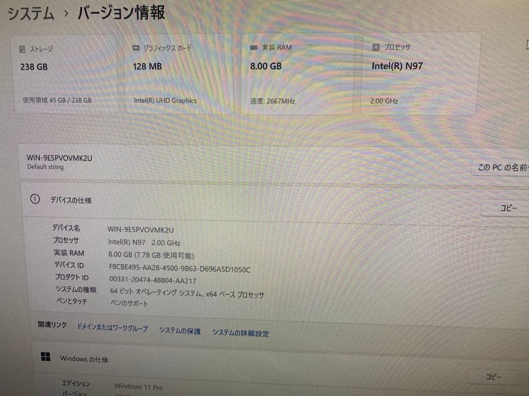 ミニPC Windows11 4K出力対応 WiFi Bluetooth内蔵