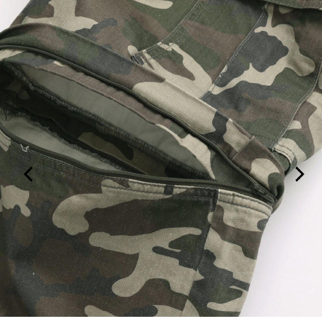 新品　エックスガール　X-girl WASHED 2WAY WIDE CARGO