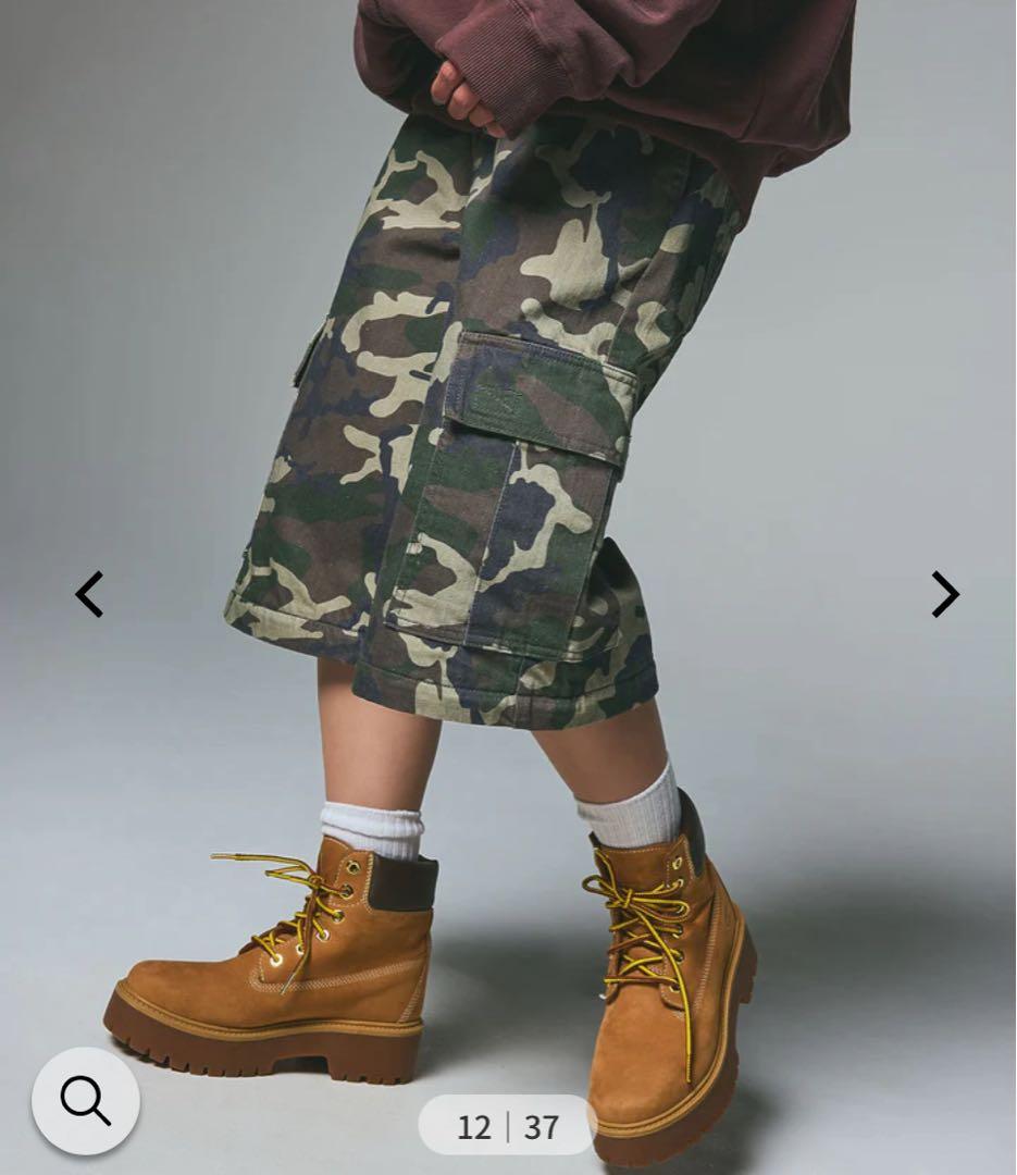 新品　エックスガール　X-girl WASHED 2WAY WIDE CARGO