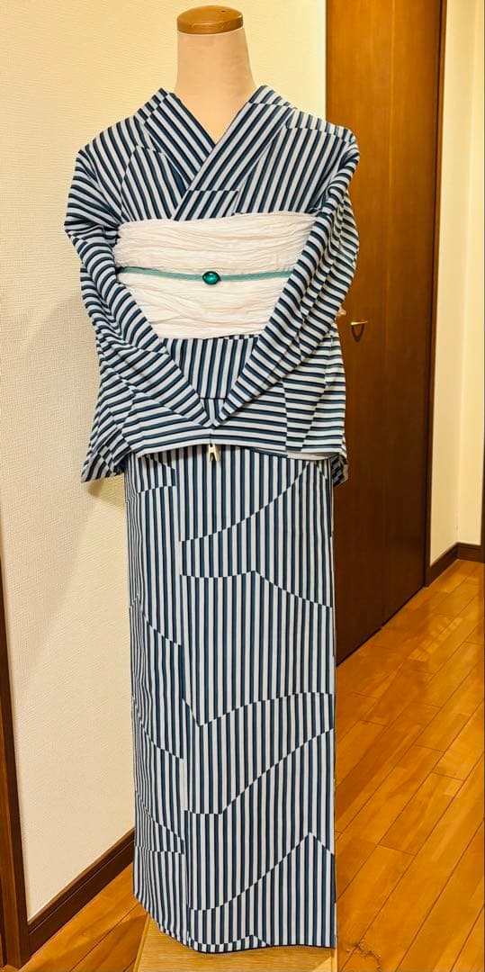 renkoさま専用★セオa紙人形シンプル素敵なストライプ夏着物