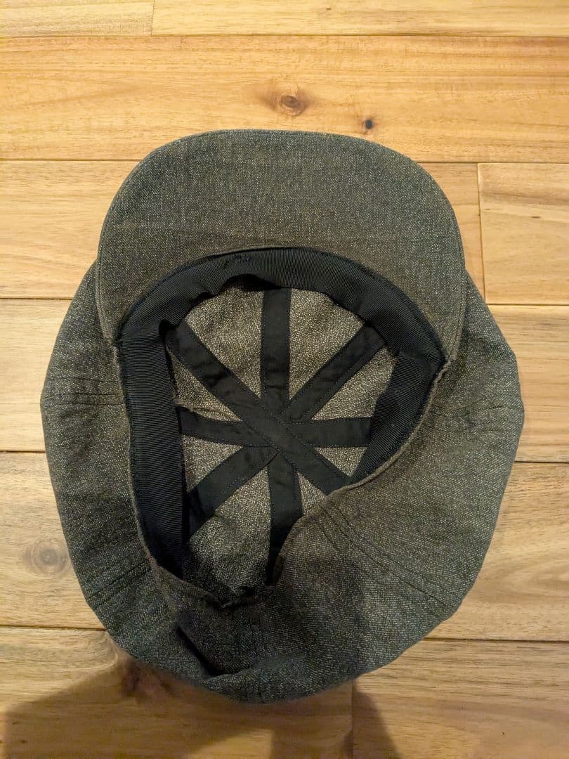 スペシャルビンテージ　黒　シャンブレー　ハンチング　キャップ