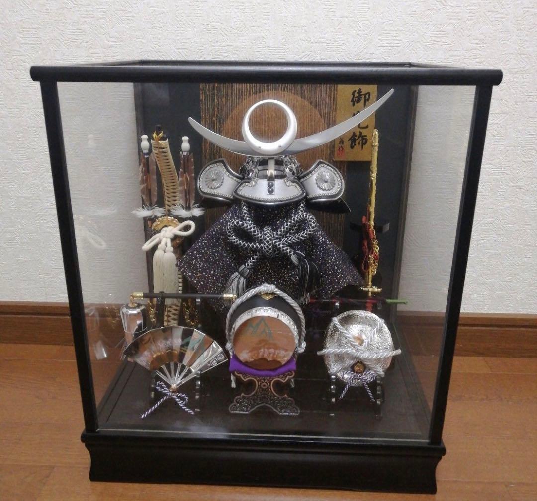 五月人形　兜飾り　端午の節句 オルゴール付