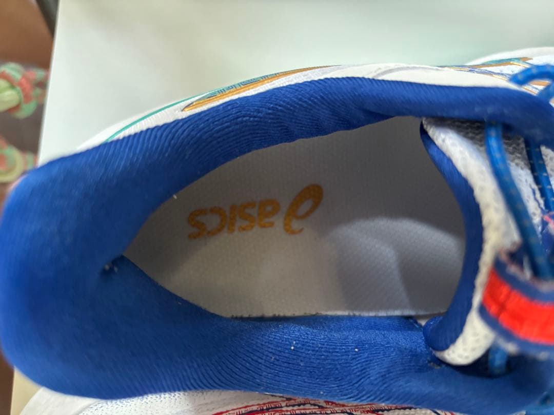 ASICS バレーボールシューズ ホワイト/ブルー/レッド