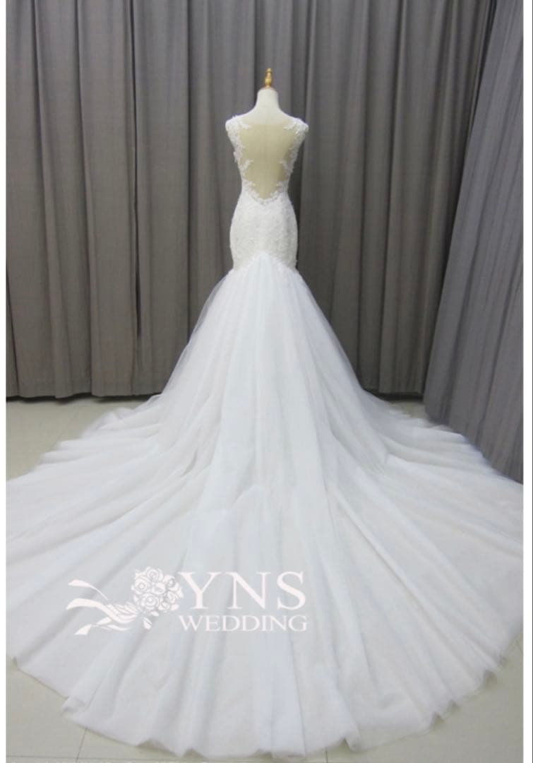 ぷりんさん専用⚫︎マーメイドウェディングドレス⚫︎セミオーダー⚫︎ヘアアクセ付