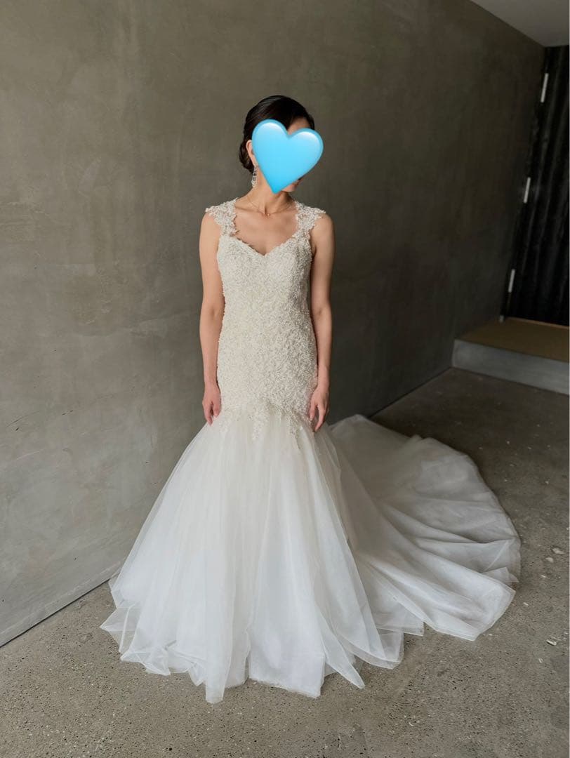 ぷりんさん専用⚫︎マーメイドウェディングドレス⚫︎セミオーダー⚫︎ヘアアクセ付