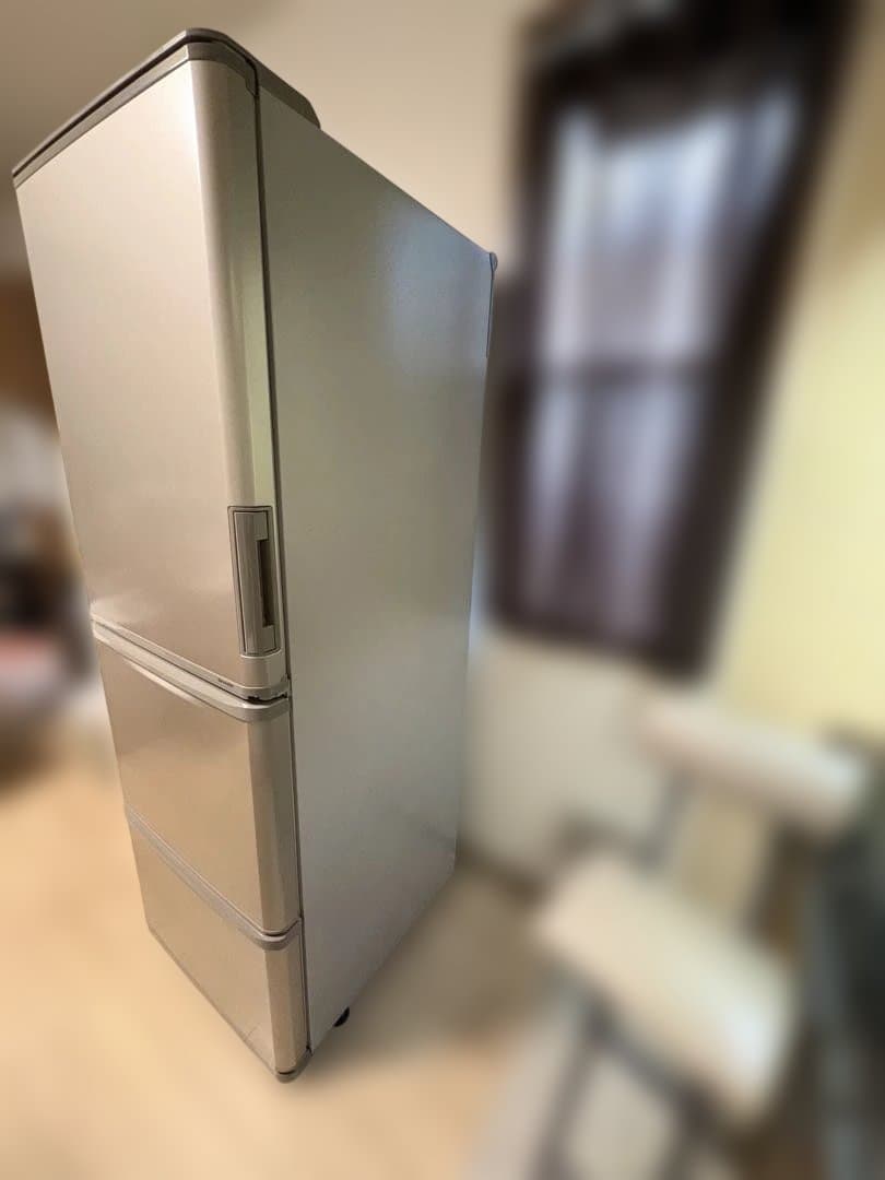 シャープ　3ドア冷蔵庫　350L ゴールド　2021年製