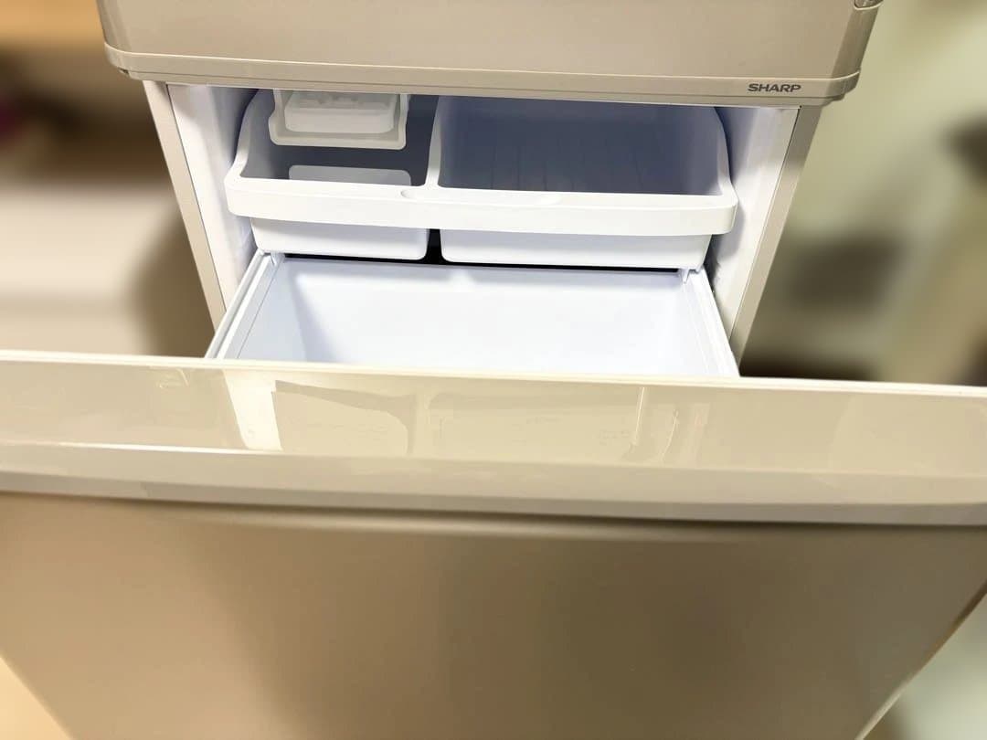 シャープ　3ドア冷蔵庫　350L ゴールド　2021年製