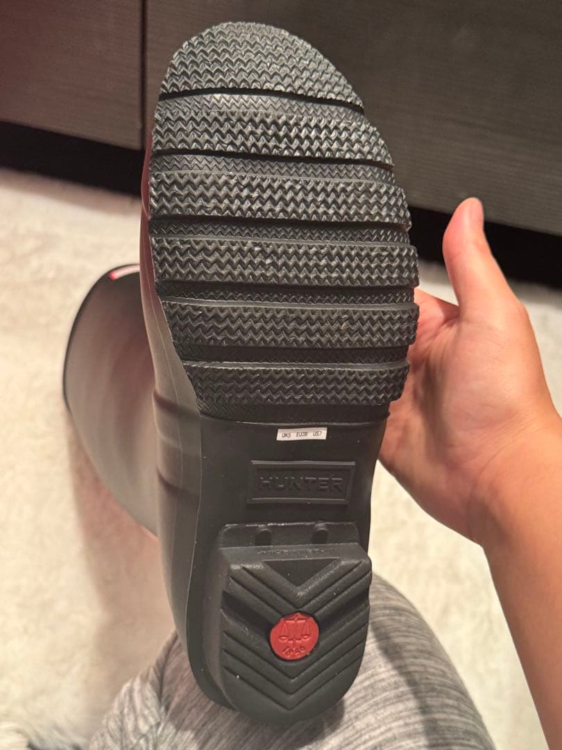 【新品未使用】HUNTER トールハンター トリカラーロゴバックストラップブーツ