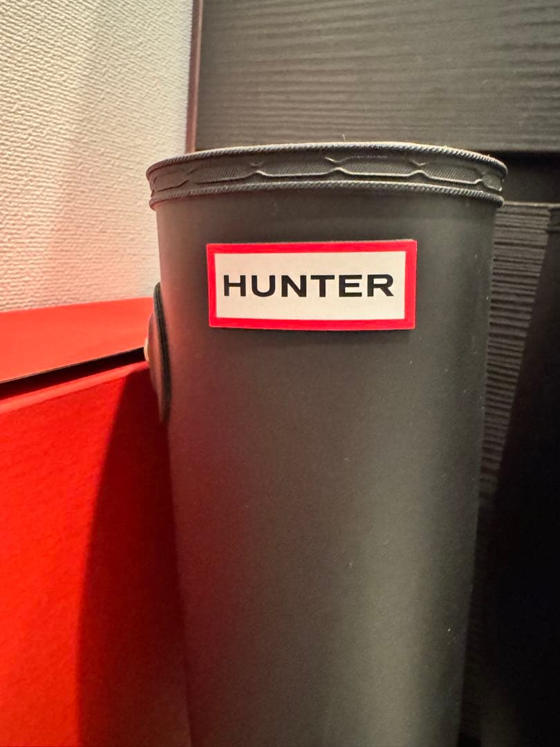 【新品未使用】HUNTER トールハンター トリカラーロゴバックストラップブーツ