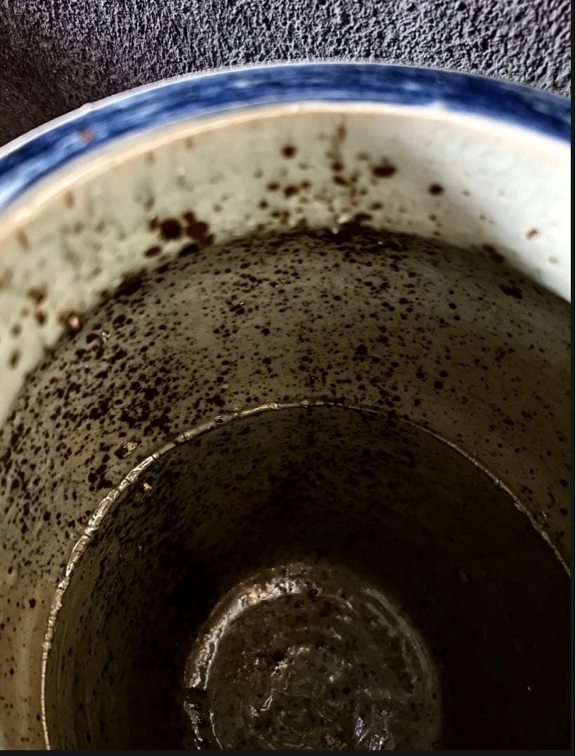 青絵　壺　花瓶　(古伊万里　李朝染付　デルフト中国好きな方)