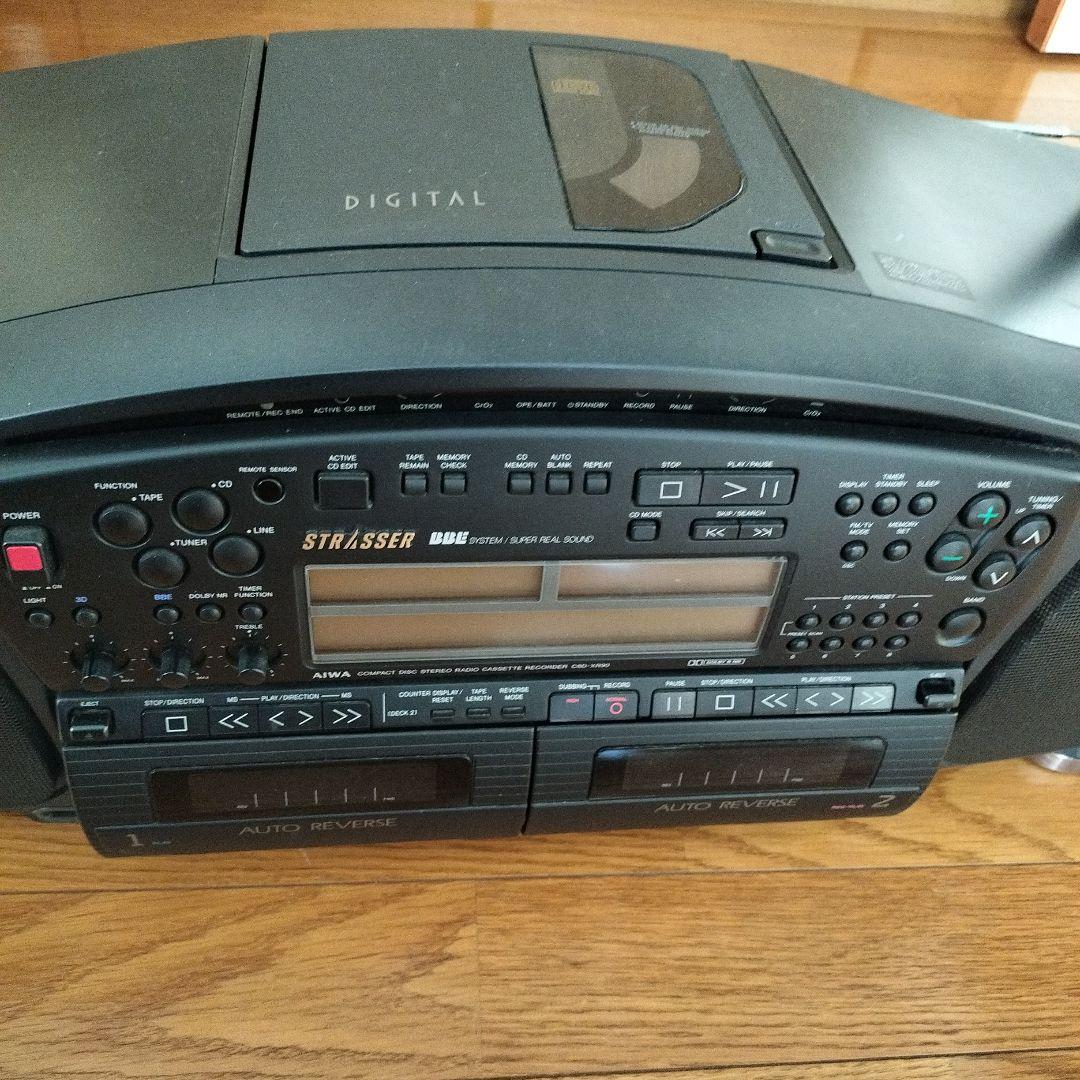 【当時物】AIWA　CSD-XR90　コンパクトディスクステレオ　ラジカセ
