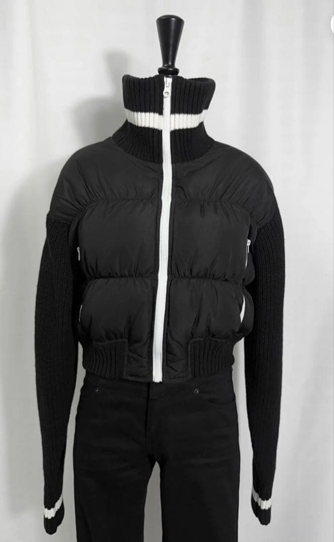 DIANTE アクセントカラーニットドッキングブルゾン