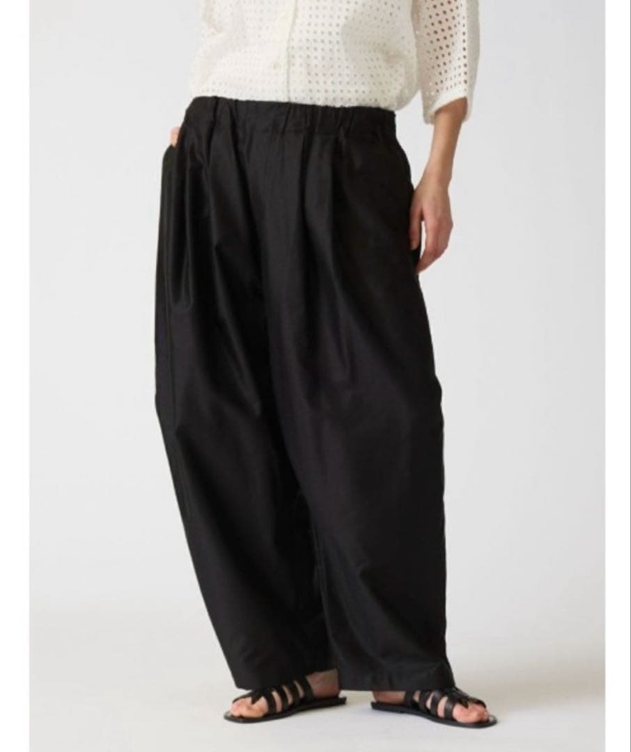 mizuiro ind ワイドカーゴパンツ　ブラック
