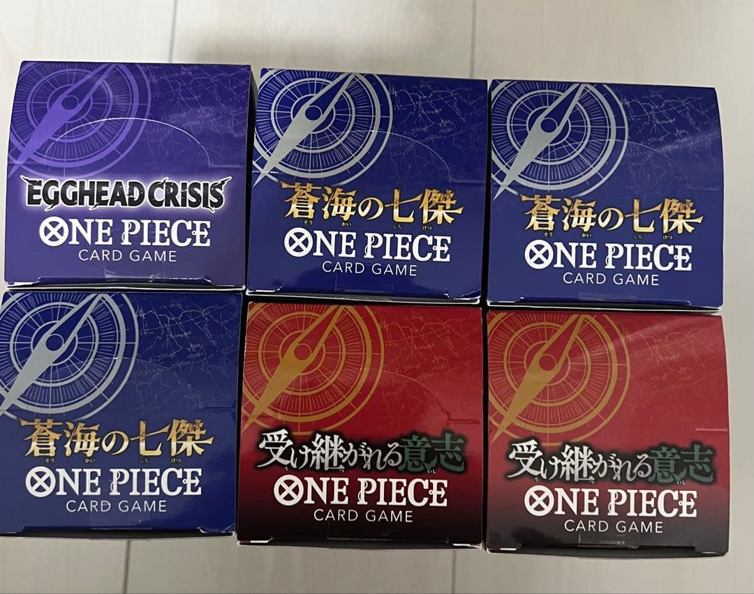 ONE PIECEカード　6box テープカット