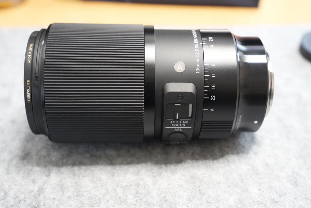 SIGMA 105mm F2.8 DG DN MACROフィルターカバー付