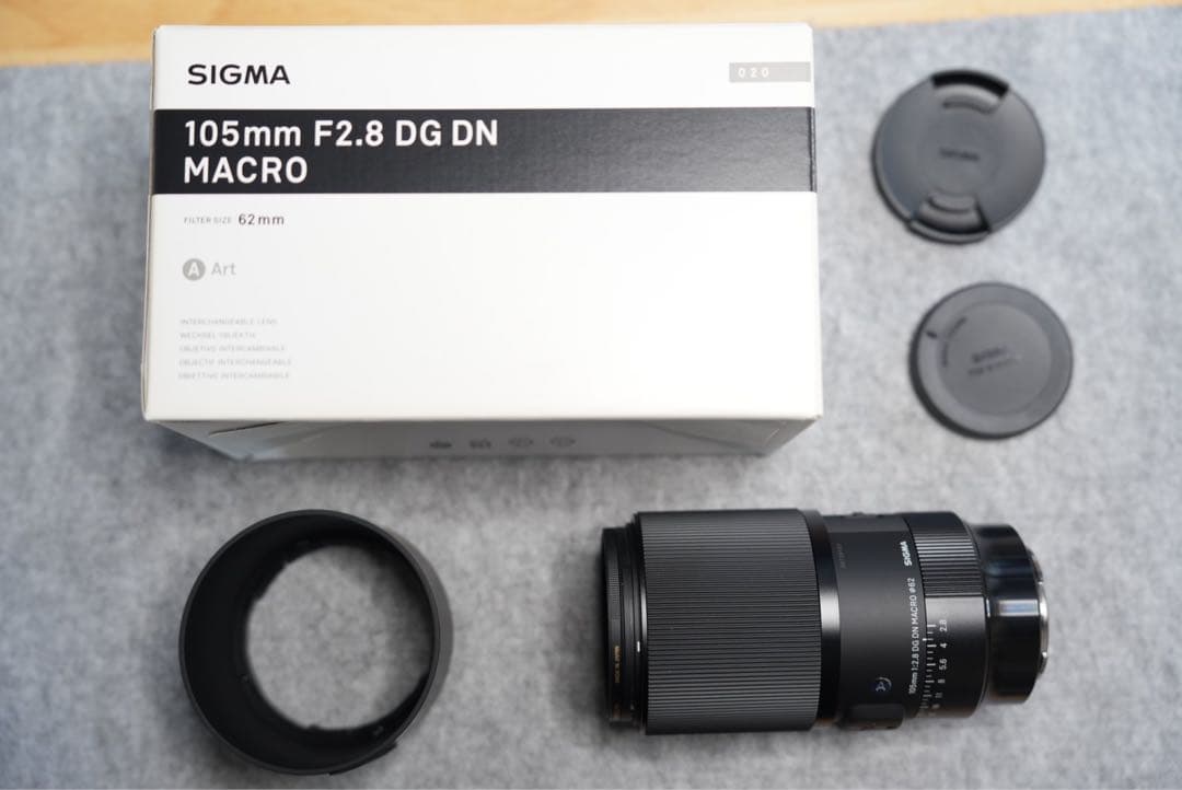 SIGMA 105mm F2.8 DG DN MACROフィルターカバー付