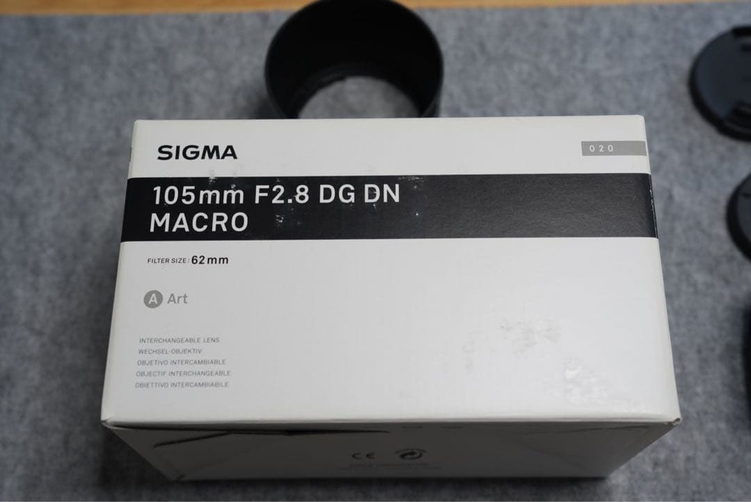 SIGMA 105mm F2.8 DG DN MACROフィルターカバー付