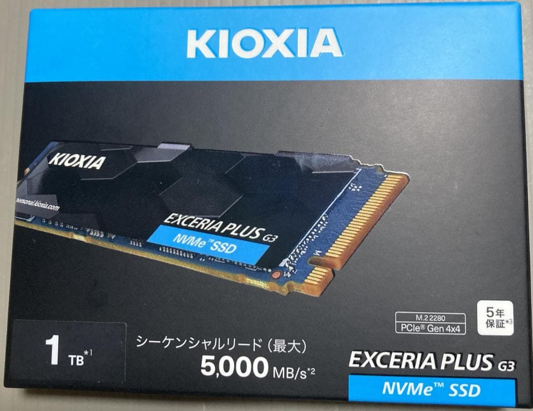 KIOXIA EXCERIA PLUS G3 1TB 新品未開封
