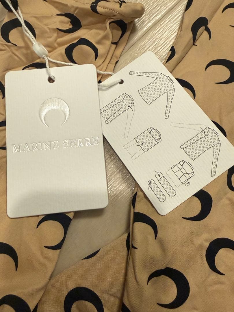 MARINE SERRE マリーンセル セカンドスキン ハイネックベージュ 正規