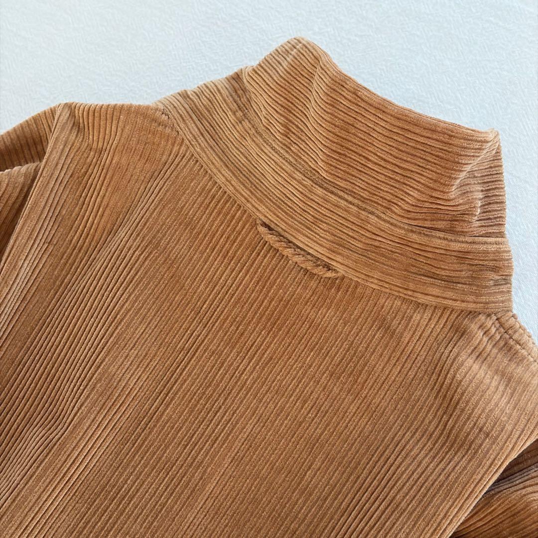 45R ▲∴☻ シャツコーデュロイのビッグシャツドレス ワンピース 定価5.3万