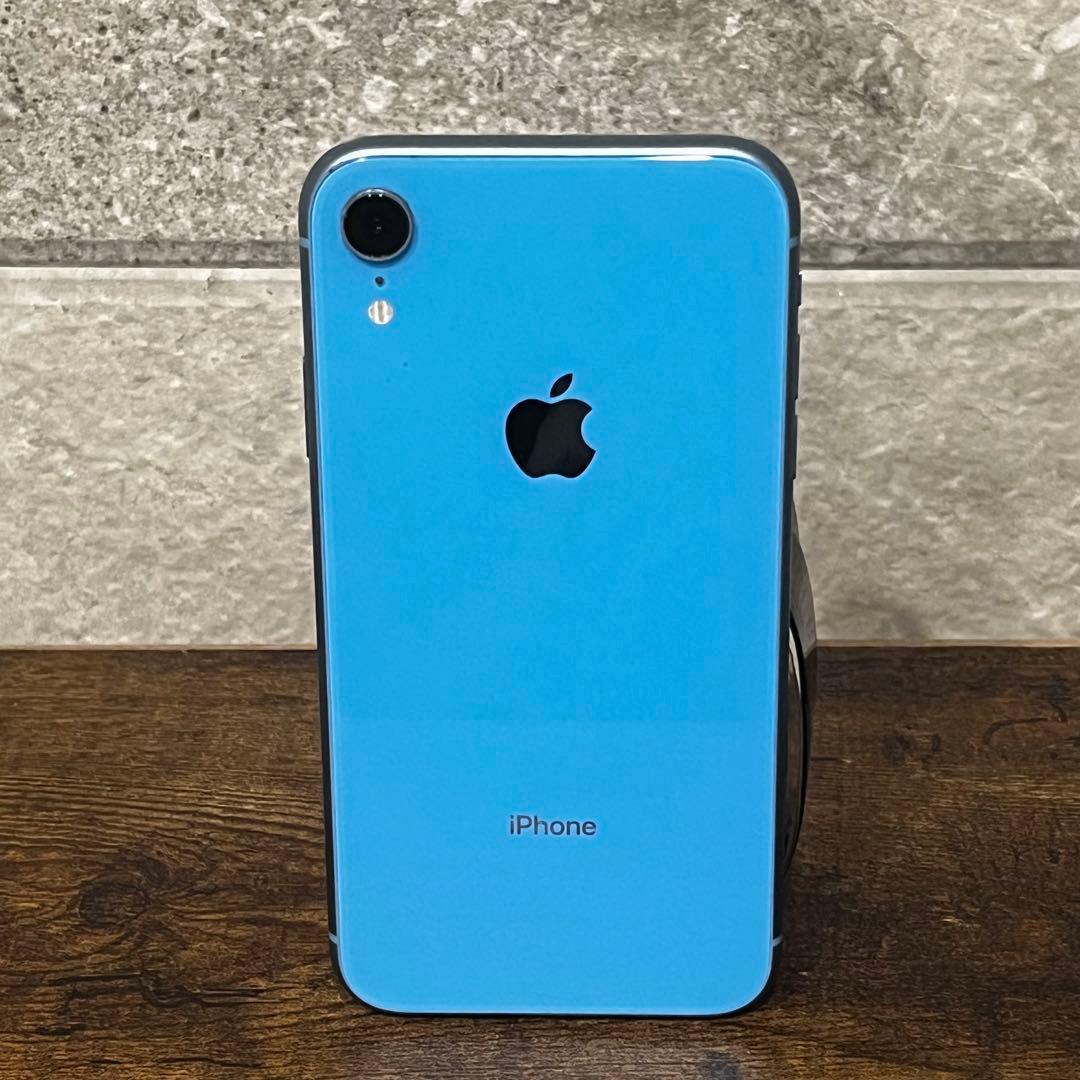 Apple iPhone XR 128GB ブルー【360度全方位ケース付き】