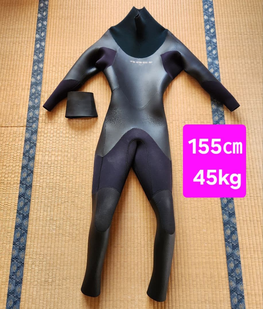 セミドライ ノンジップ レディース 5×3ミリ ウェットスーツ サーフィン