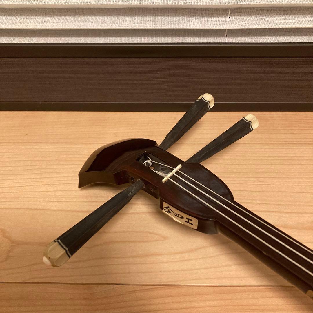 沖縄三線 人工皮 合皮 初心者おすすめ 沖縄 三線 民謡 和楽器 本体のみ