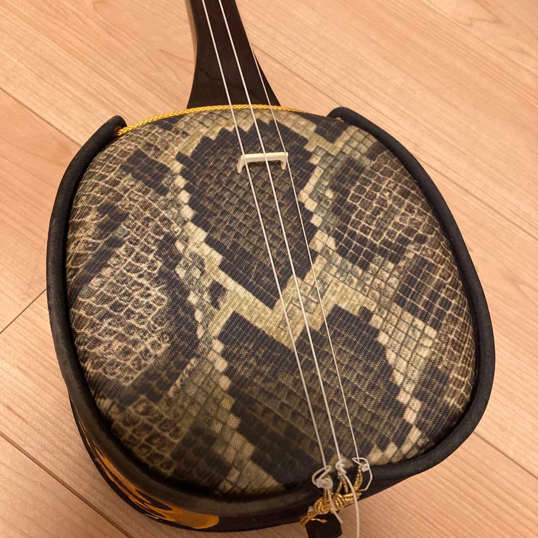 沖縄三線 人工皮 合皮 初心者おすすめ 沖縄 三線 民謡 和楽器 本体のみ