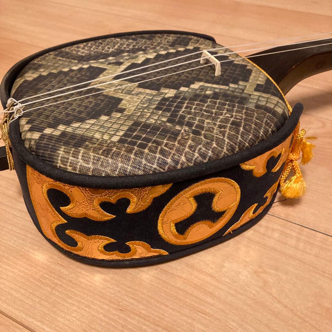 沖縄三線 人工皮 合皮 初心者おすすめ 沖縄 三線 民謡 和楽器 本体のみ