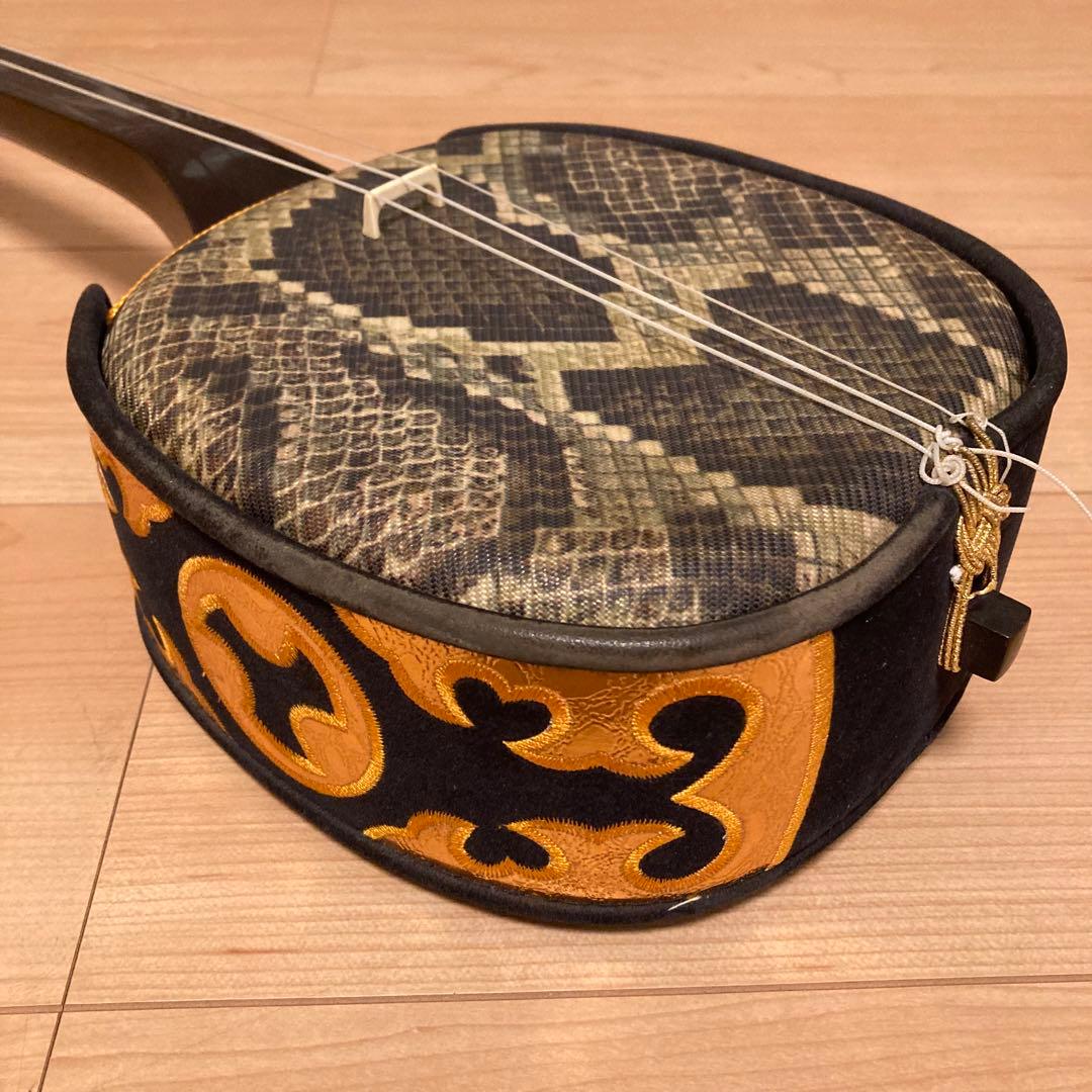 沖縄三線 人工皮 合皮 初心者おすすめ 沖縄 三線 民謡 和楽器 本体のみ