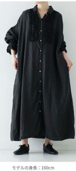 新品　ネストローブリネンスカラップレースワンピース