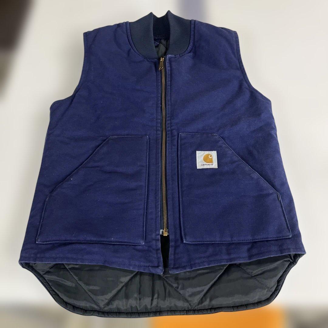 s*8様 Carhartt 80's ダックベスト 星タグ VQ182 Sサイズ