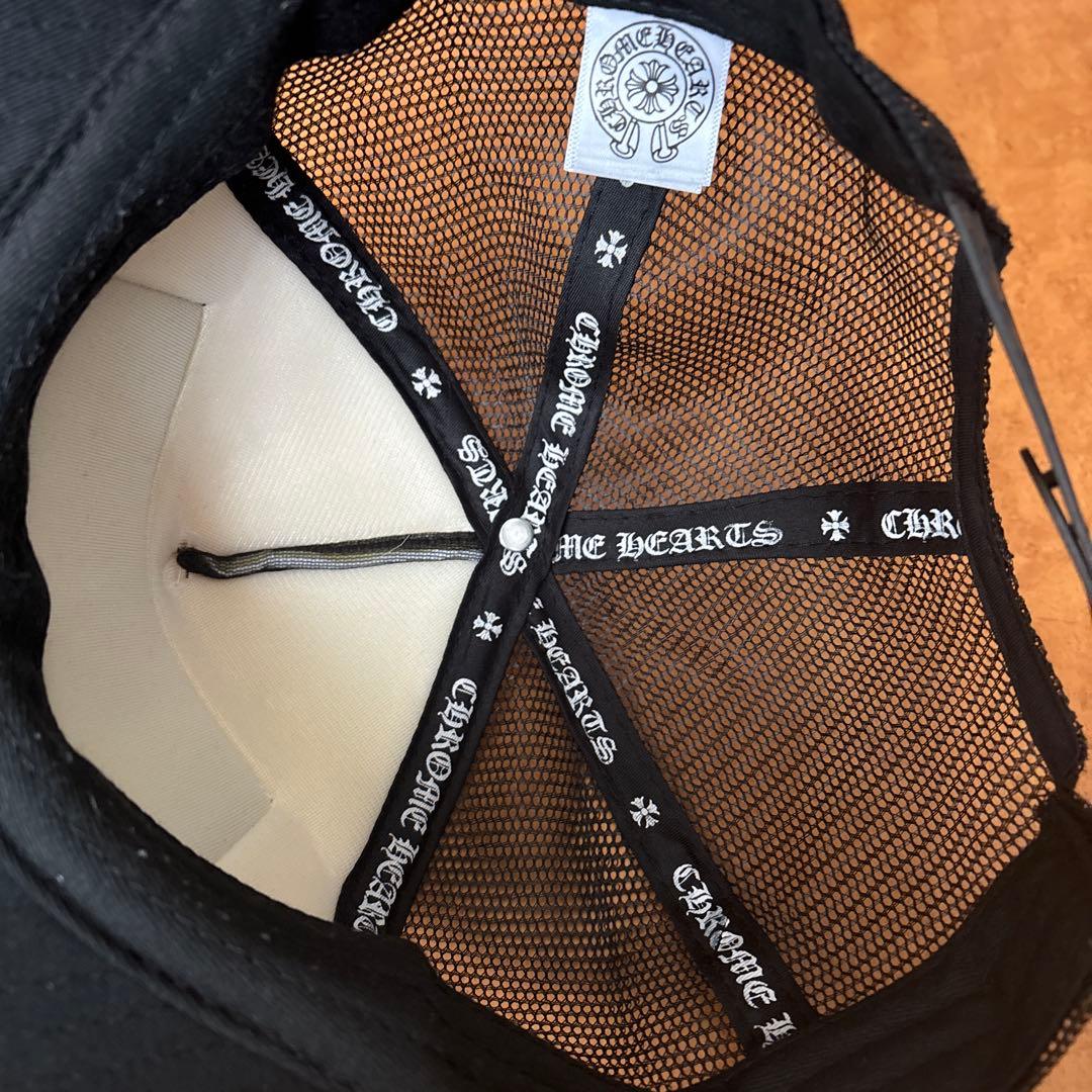CHROME HEARTS メッシュキャップ ブラック/ホワイト