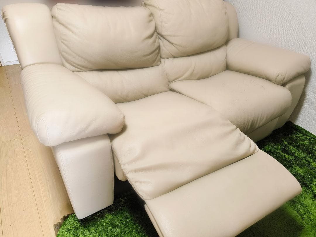 【大塚家具50万円購入】INCANTO イタリア製本革リクライニングソファ