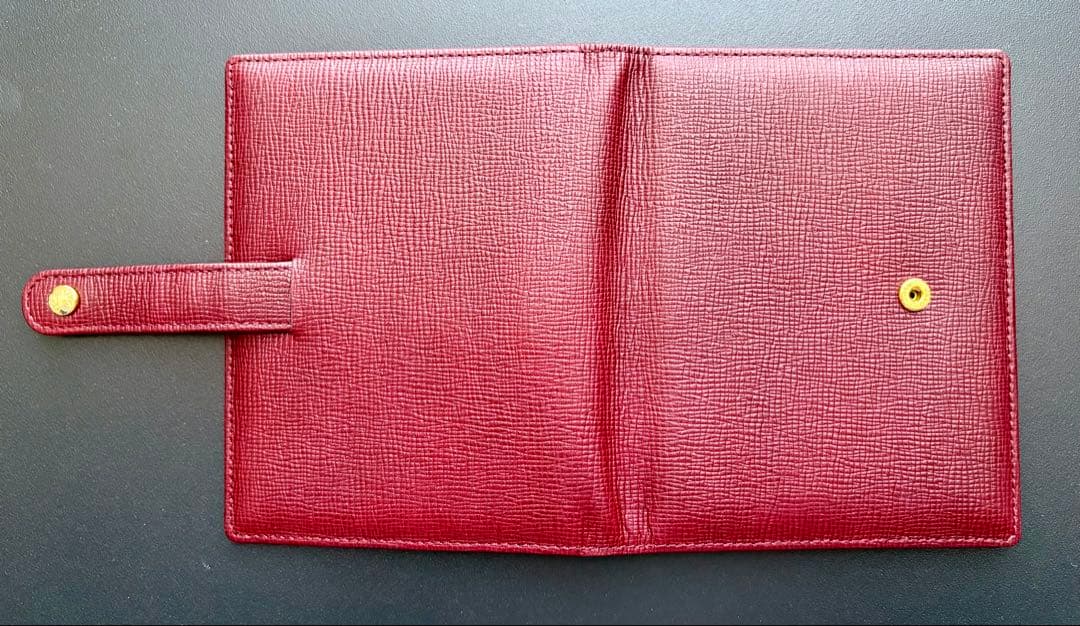 銀座和光　WAKO 二つ折り写真立て　牛革 青 赤 2色セット