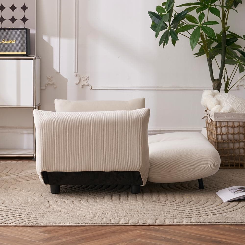 オーエスジェイ(OSJ) ソファーベッド ソファー 2人掛 ローソファ ベージュ