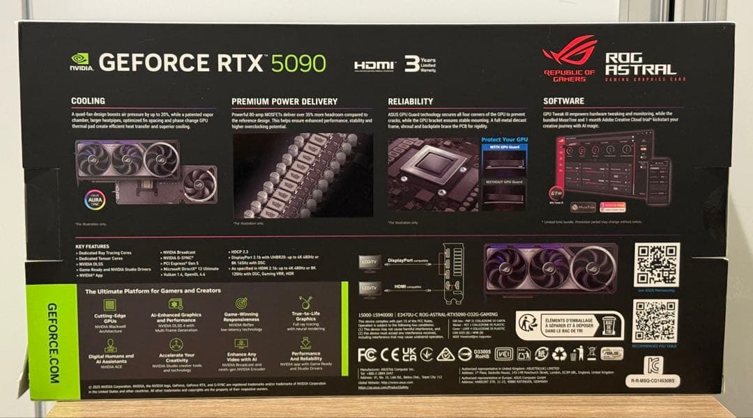 【未開封】ASUS ROG-ASTRAL-RTX5090 OC GAMING
