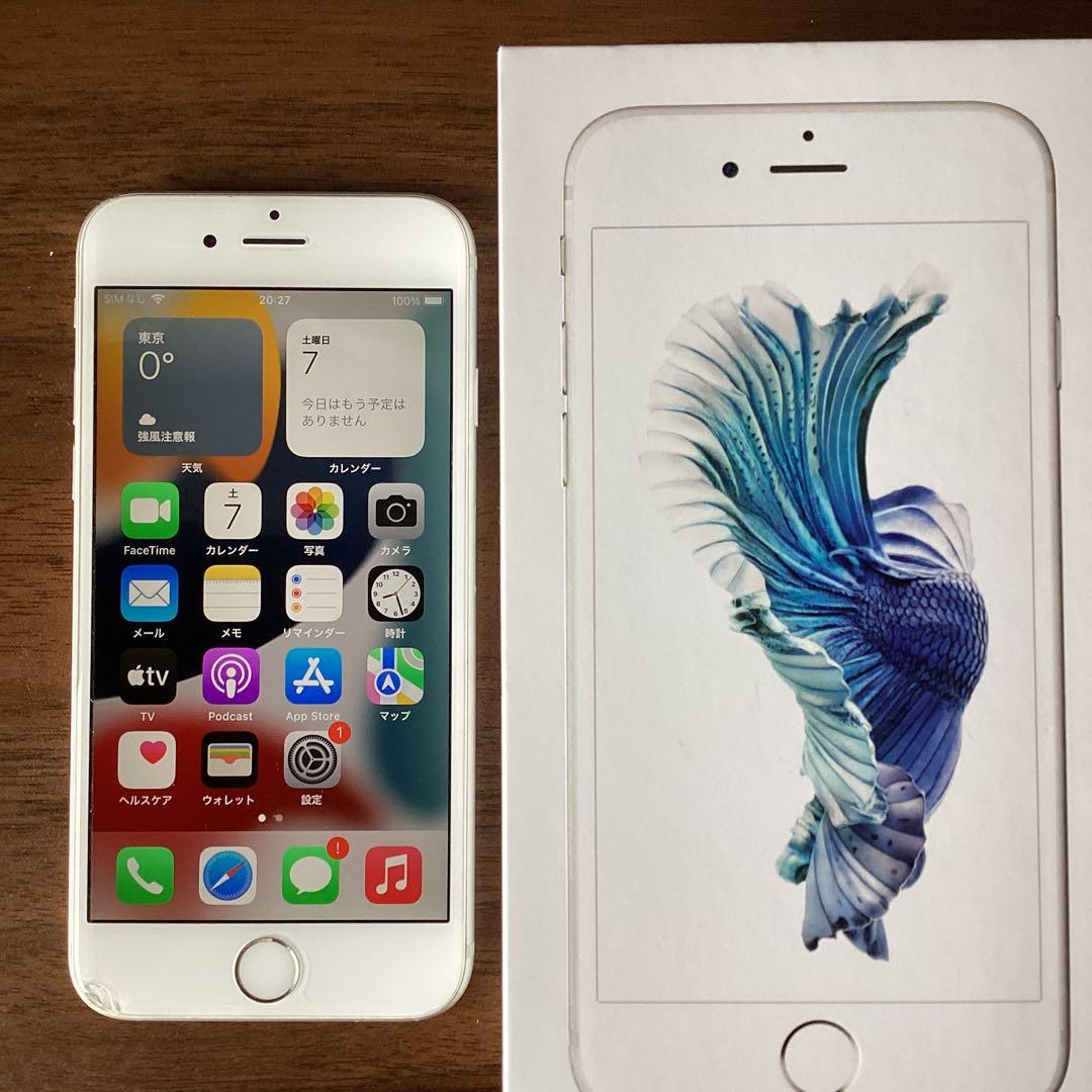 iPhone6s 32G SIMフリー　シルバー　アップルショップ購入