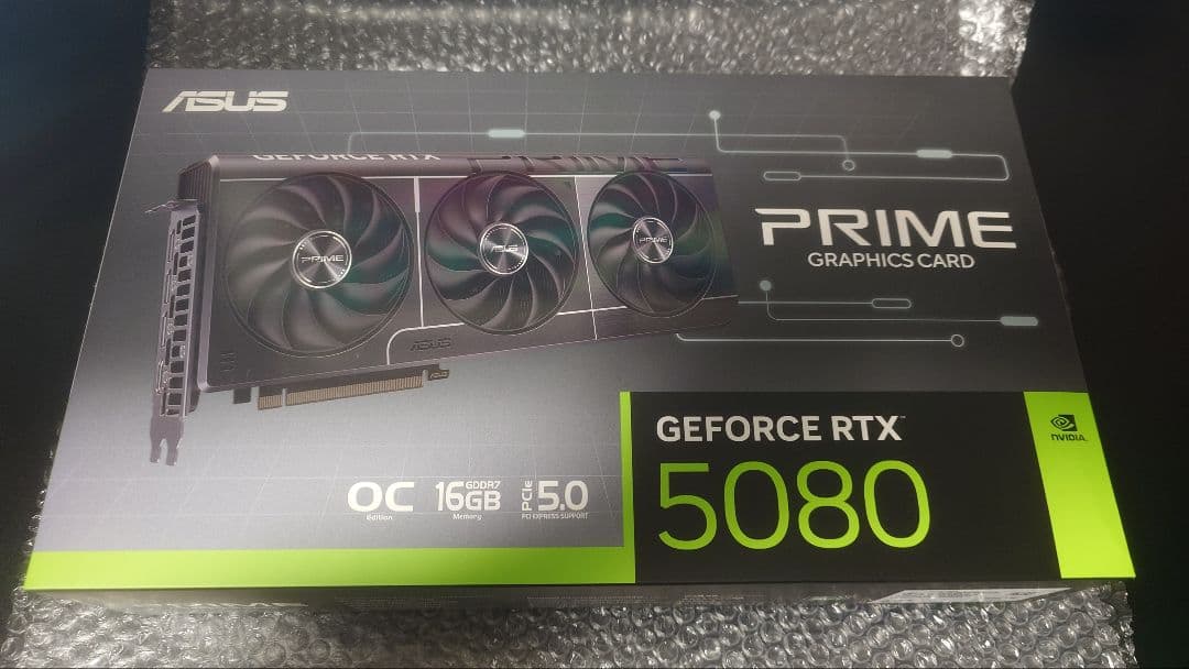 グラフィックボード・グラボ・ビデオカード ASUS PRIME GeForce RTX 5080 OC Edition