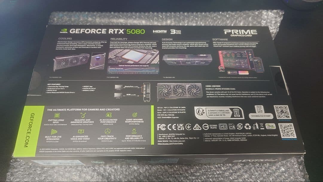 グラフィックボード・グラボ・ビデオカード ASUS PRIME GeForce RTX 5080 OC Edition
