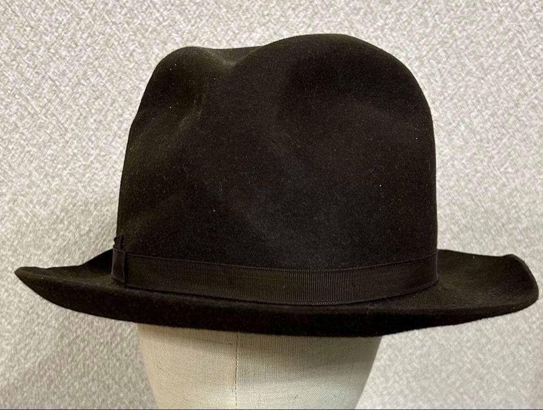 Borsalino ボルサリーノ ハット ITALY イタリア ブラウン 兎毛